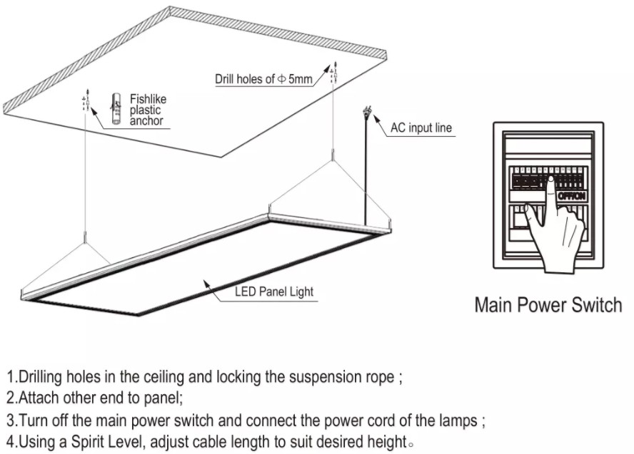 up and down  led panel light Shenzhen MDL Lighting Technology Co., Ltd.JPG