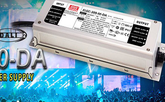 MEAN WELL Launches ELGC-300-DA Series DALI 2 LED Power Supply