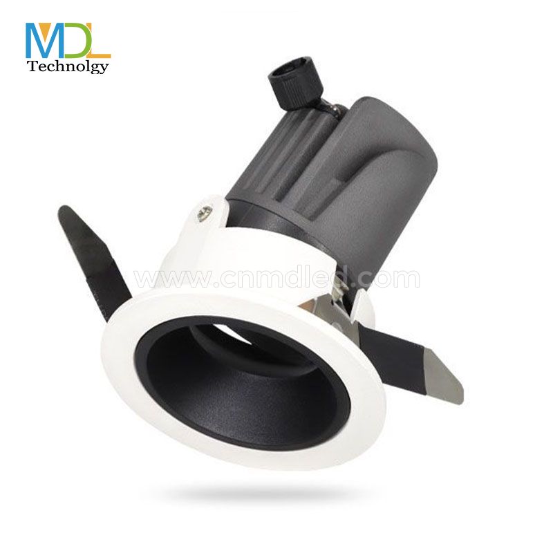 MDL Meeting Room Anti-Glare COB LED Recessed Downlight Beam Angle Adjustable Tiltable Downlight Model: MDL-RDL24