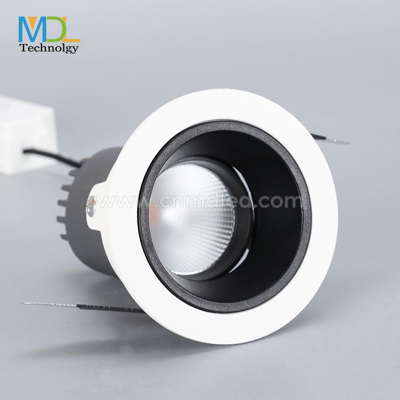 MDL Meeting Room Anti-Glare COB LED Recessed Downlight Beam Angle Adjustable Tiltable Downlight Model: MDL-RDL24