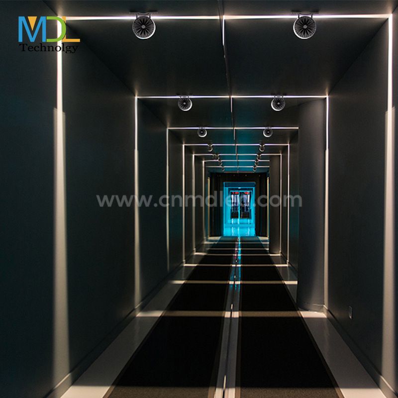 MDL Led Window Sill Light Narrow Wall Lamps for Home Living Room Ceiling Room Wall Decor Aluminum Surface Mounted Model: MDL-LWLB