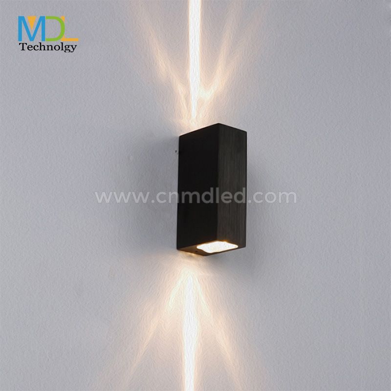 MDL Waterproof Cube Metal Wall Sconce Light Minimalism Black Model:MDL- OWLA