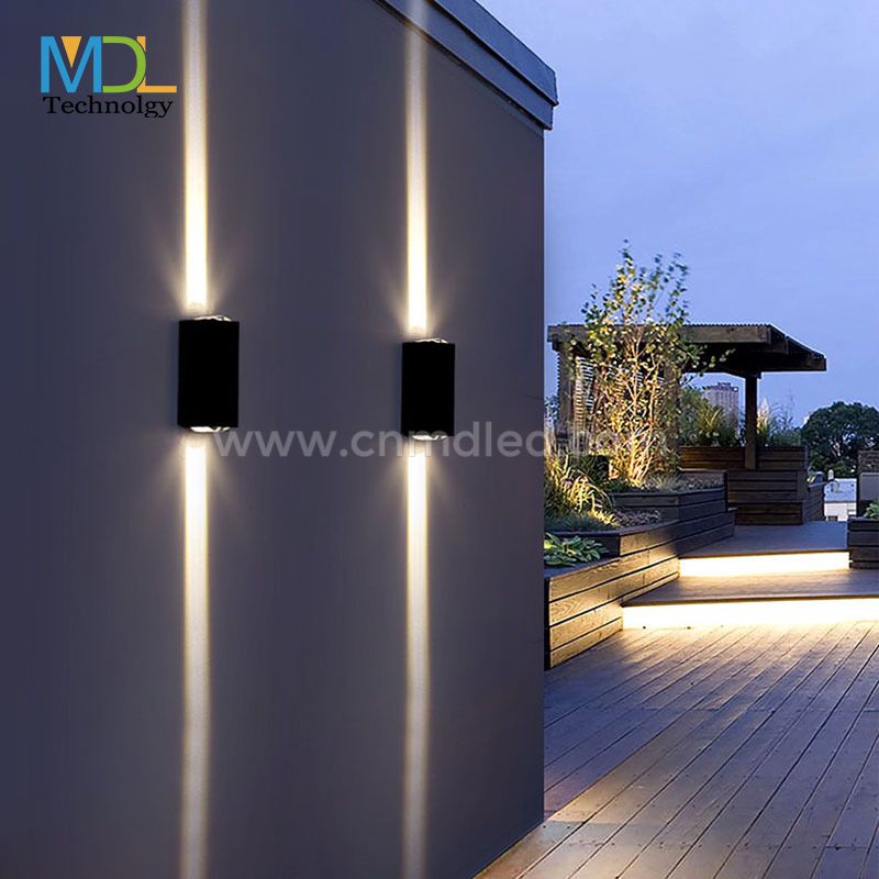 MDL Waterproof Cube Metal Wall Sconce Light Minimalism Black Model:MDL- OWLA