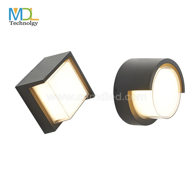 MDL Round Home Corridor Balcony Waterproof Sconce Creative Aluminum And Glass Backyard Exterior Light MDL- OWLI