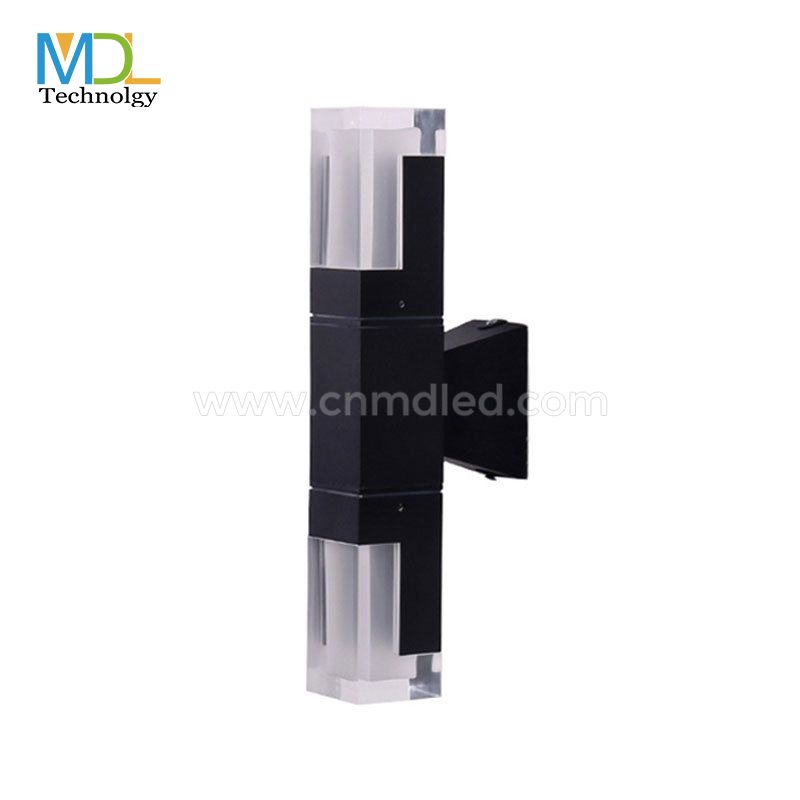 MDL Outdoor LED double head wall lamp waterproof acrylic square wall lamp MDL- OWLN