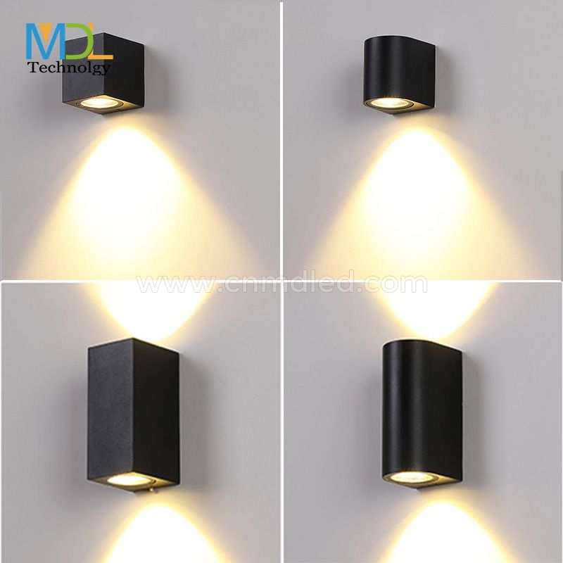 MDL Square outdoor waterproof wall lamp villa exterior courtyard aisle indoor double head upper and lower wall lamp MDL- OWLT