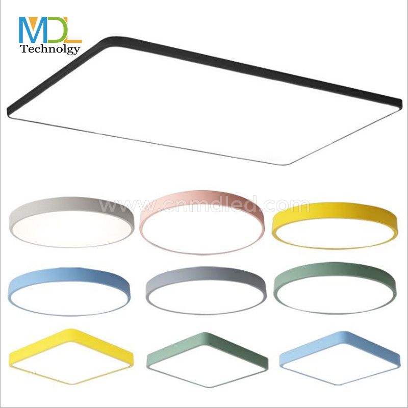 MDL Modern Black Square Ceiling Light for Office ，Bedroom， Living Room Model: MDL-CL5A