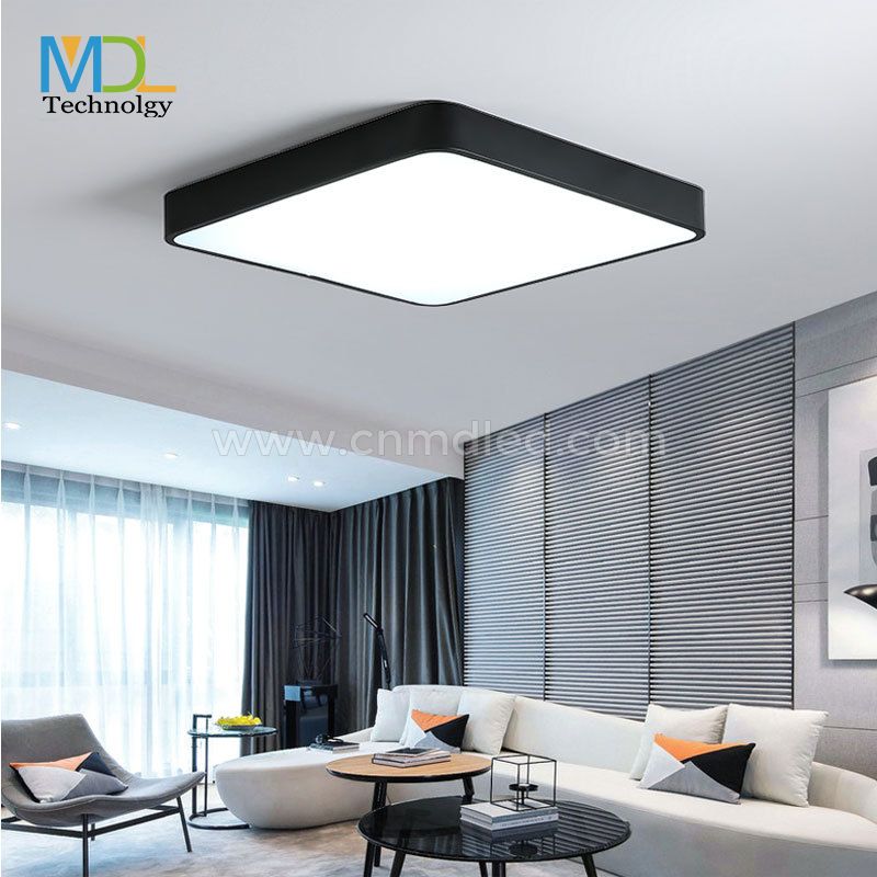 MDL Modern Black Square Ceiling Light for Office ，Bedroom， Living Room Model: MDL-CL5A