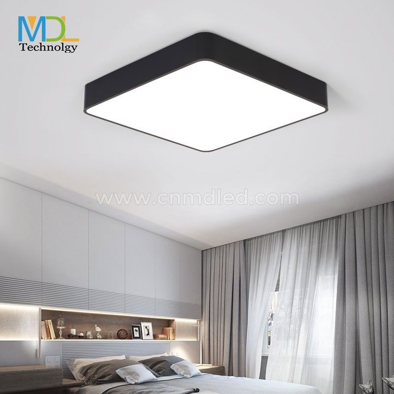 MDL Modern Black Square Ceiling Light for Office ，Bedroom， Living Room Model: MDL-CL5A