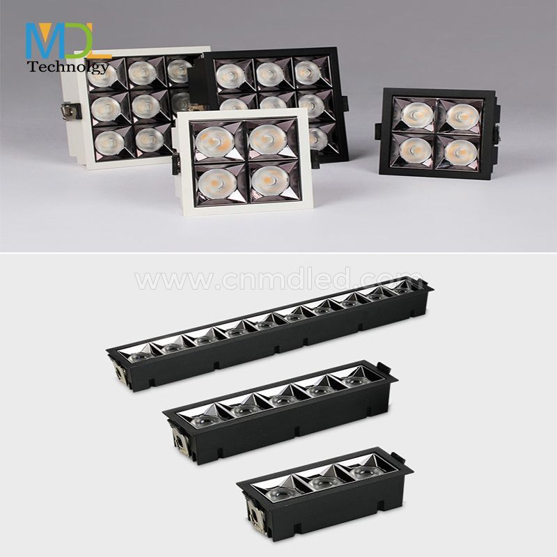 MDL Square Recessed Anti-vertigo LED Spotlight 6W 20W 40W Model: MDL-RDL8C