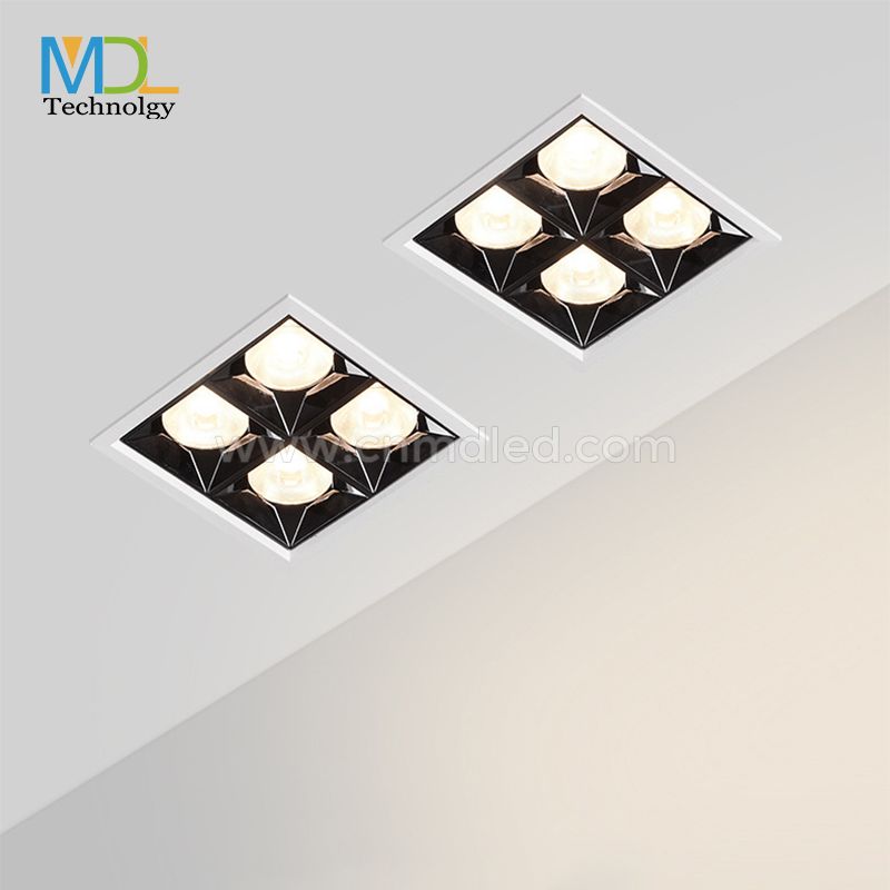 MDL Square Recessed Anti-vertigo LED Spotlight 6W 20W 40W Model: MDL-RDL8C