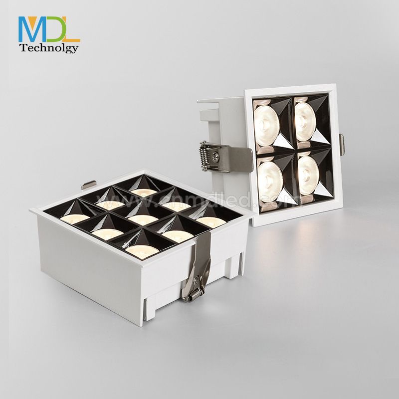 MDL Square Recessed Anti-vertigo LED Spotlight 6W 20W 40W Model: MDL-RDL8C