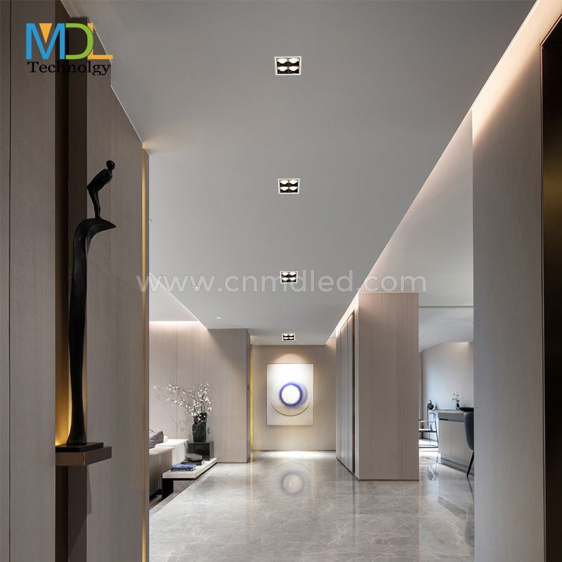 MDL Square Recessed Anti-vertigo LED Spotlight 6W 20W 40W Model: MDL-RDL8C