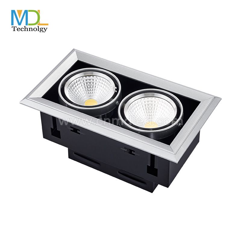 MDL Bouble-headed ceiling led rectangular super bright grid ceiling cob spotlight Model: MDL-GDL