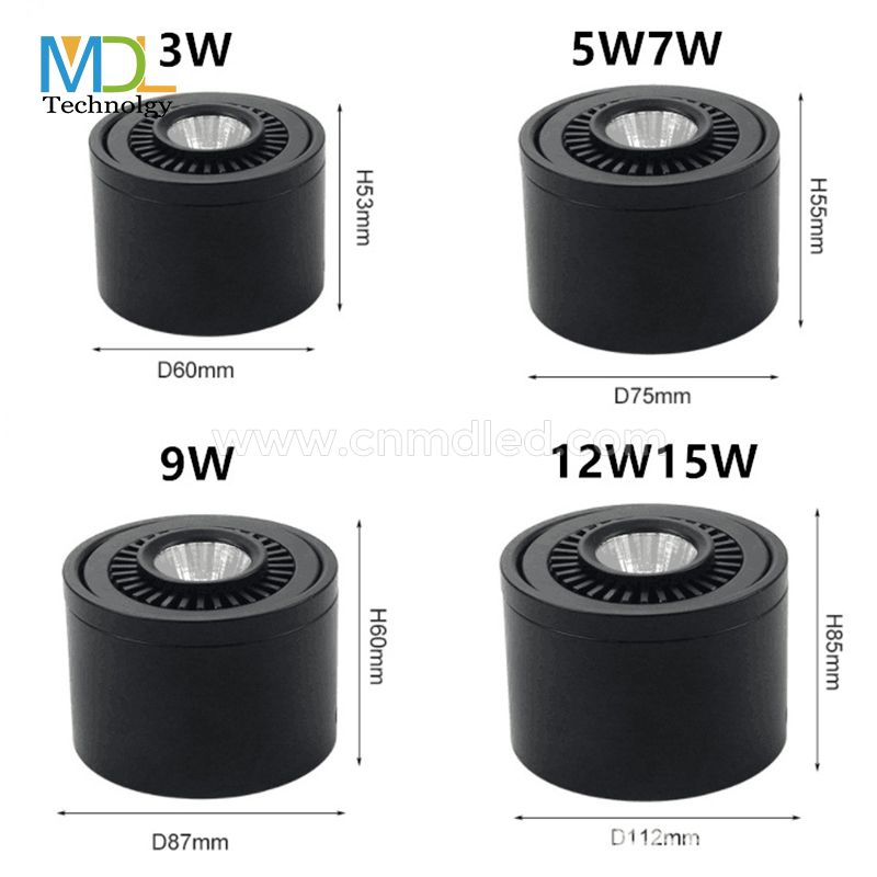 Adjustable Surface Mounted LED Down Light Model: MDL-SMDL