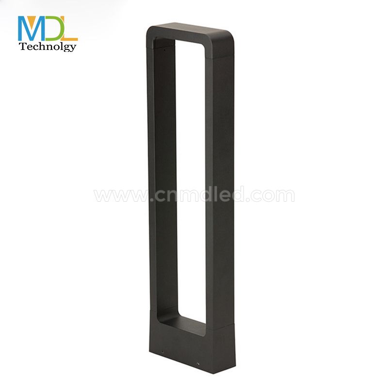 MDL Outdoor Die-cast Aluminum Bollard Waterproof Modern Rectangular Lawn Light Landscape Bollard Light Led Garden Light Model: MDL-BLL3