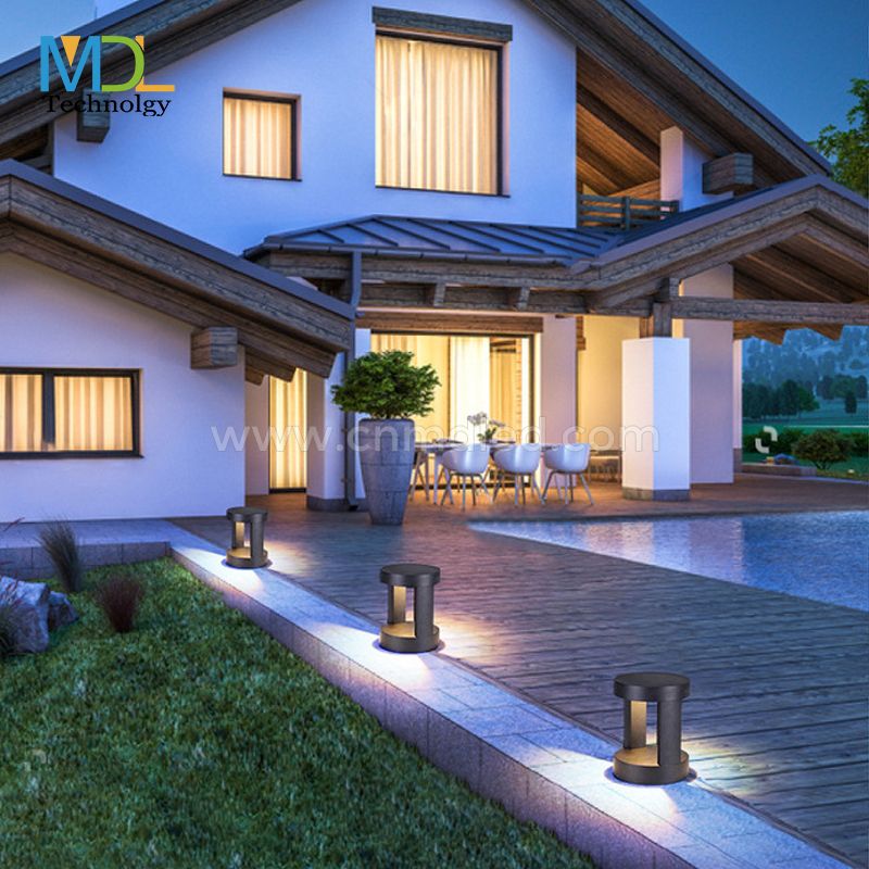 MDL LED Arch Lawn Lamp Sky Gate Door-shaped Lawn Lamp  Ground Insert Modern Outdoor LED Bollard Light Model: MDL-BLL3A