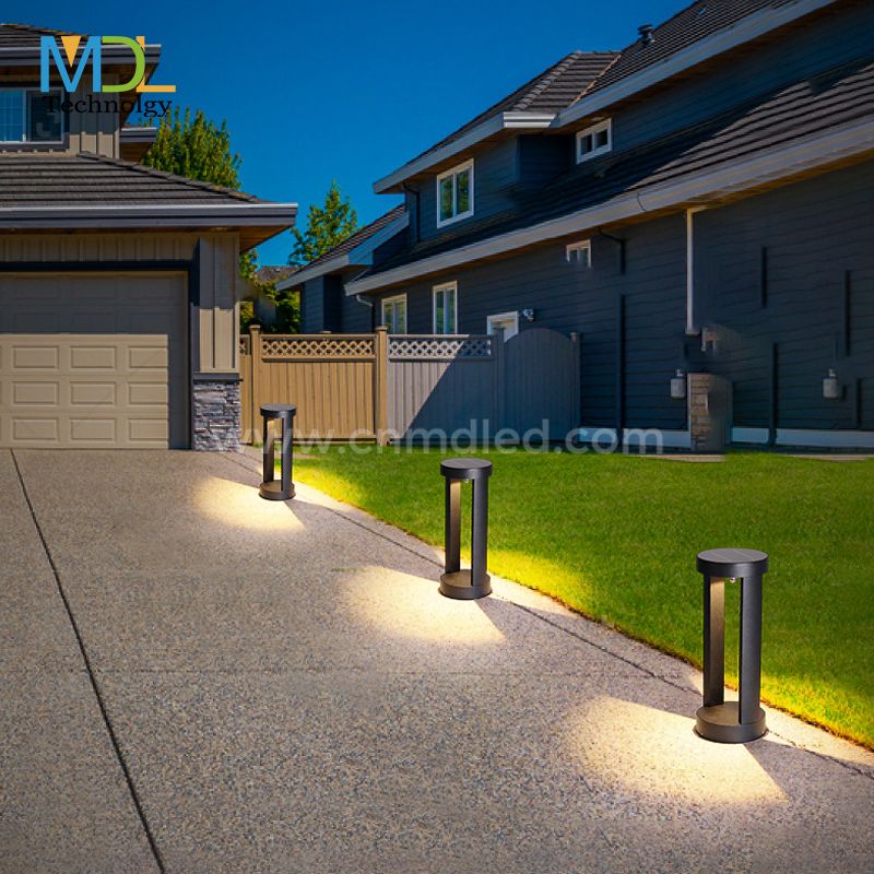 MDL LED Arch Lawn Lamp Sky Gate Door-shaped Lawn Lamp  Ground Insert Modern Outdoor LED Bollard Light Model: MDL-BLL3A