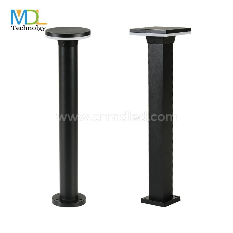 MDL 5W/9W/10W/12W Solar Lights for Home Outdoor Garden LED Waterproof Pillar Wall Gate Post Lamp with Pole Model: MDL-BLL11