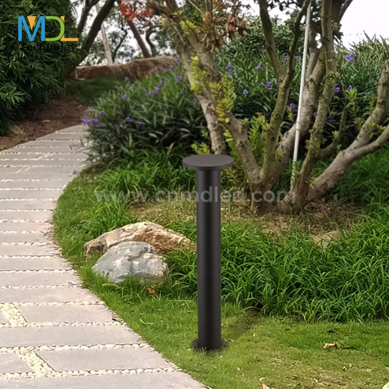 MDL 5W/9W/10W/12W Solar Lights for Home Outdoor Garden LED Waterproof Pillar Wall Gate Post Lamp with Pole Model: MDL-BLL11