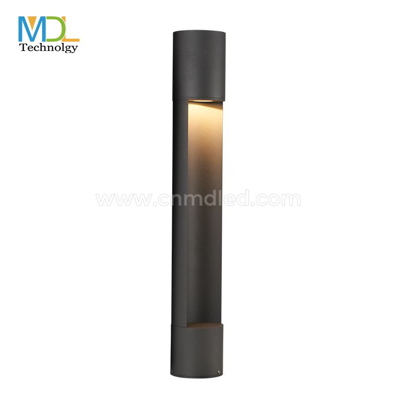 MDL  H40CM 60CM 80CM 100CM 120CM Gray Body Bollard Outdoor Garden Park Driveway Light  Model: MDL-BLL17B