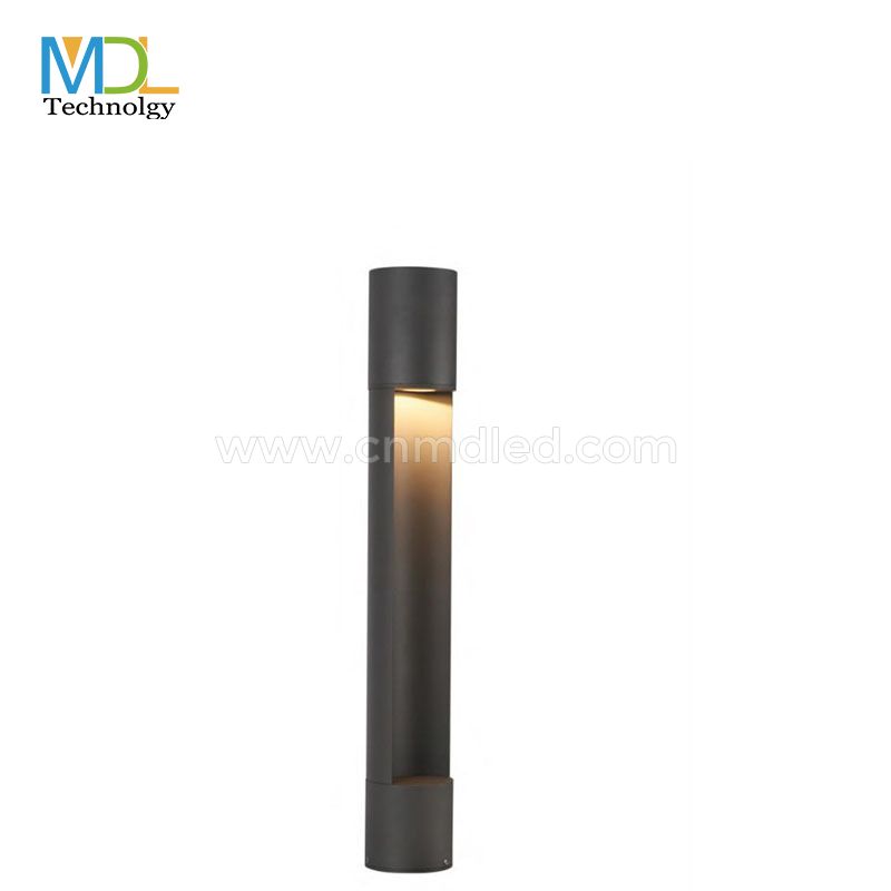 MDL  H40CM 60CM 80CM 100CM 120CM Gray Body Bollard Outdoor Garden Park Driveway Light  Model: MDL-BLL17B