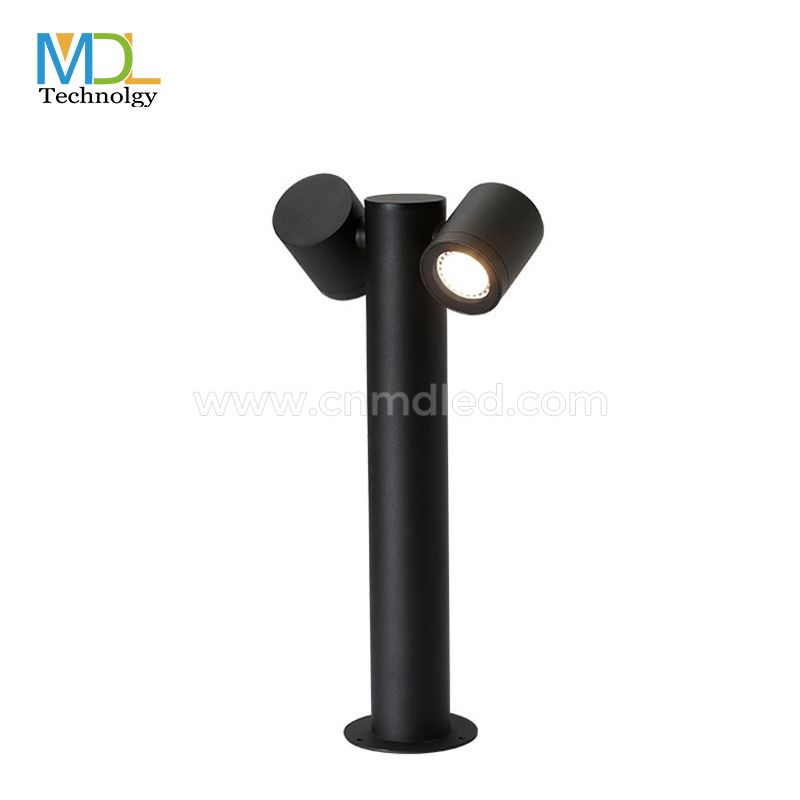 MDL LED COB Double Head Lawn Light Rotatable Bollard Garden Light Outdoor Path Aisle Park Landscape Light Pillar Light Model: MDL-BLL40