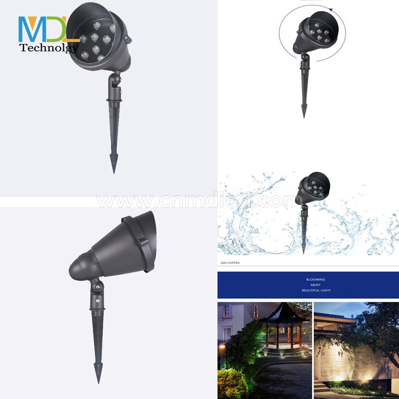 MDL IP65 LED Spike Light  with Metal Spike and Connector Garden Light Model:MDL- SPL5