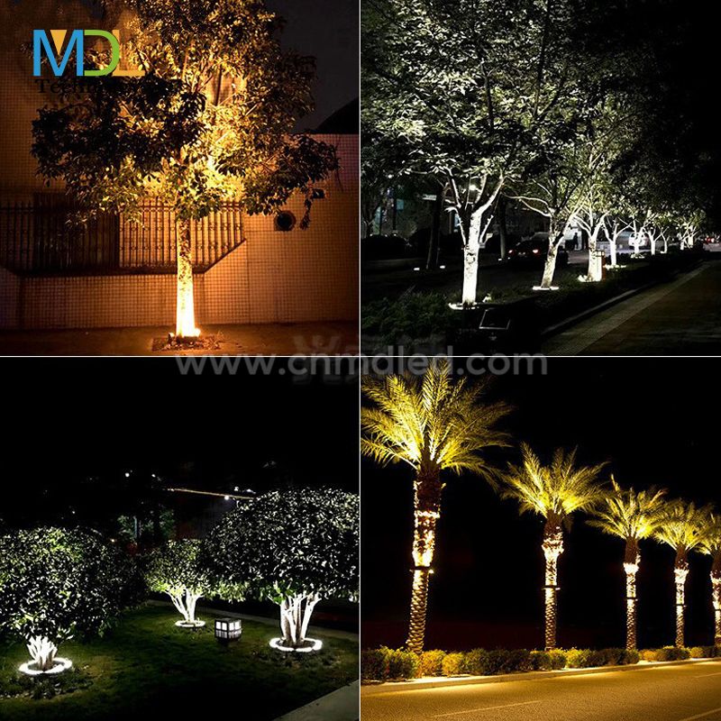 MDL Colorful Outdoor Tree Hugging Light Garden Lamp Corrugated Lights Ring Hugging Column Light Model:MDL- SPL12