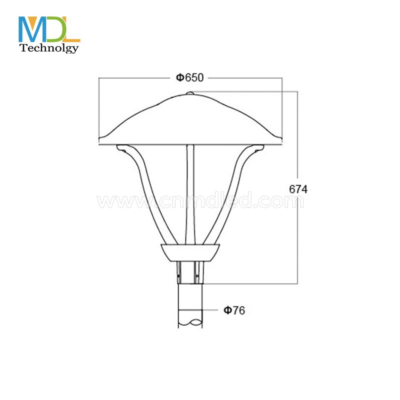 LED Top Post Light  Model:MDL- TPD