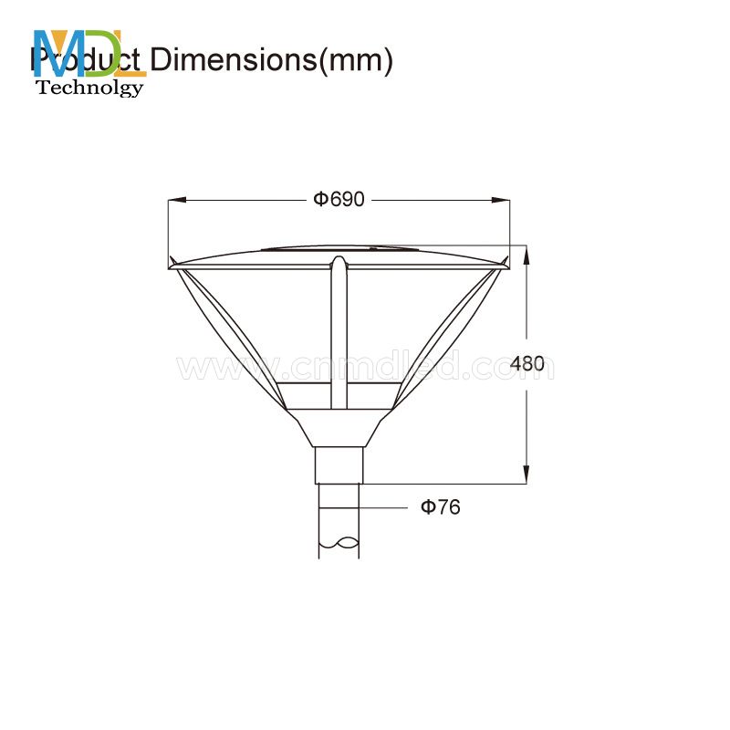 LED Top Post Light  Model:MDL- TPE