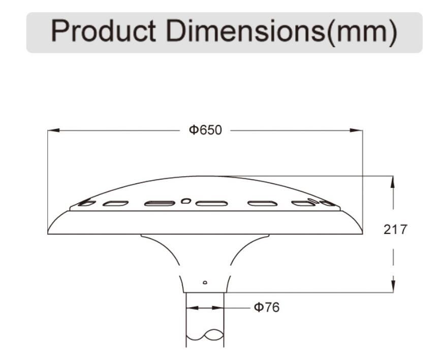 LED Top Post Light  Model:MDL- TPG