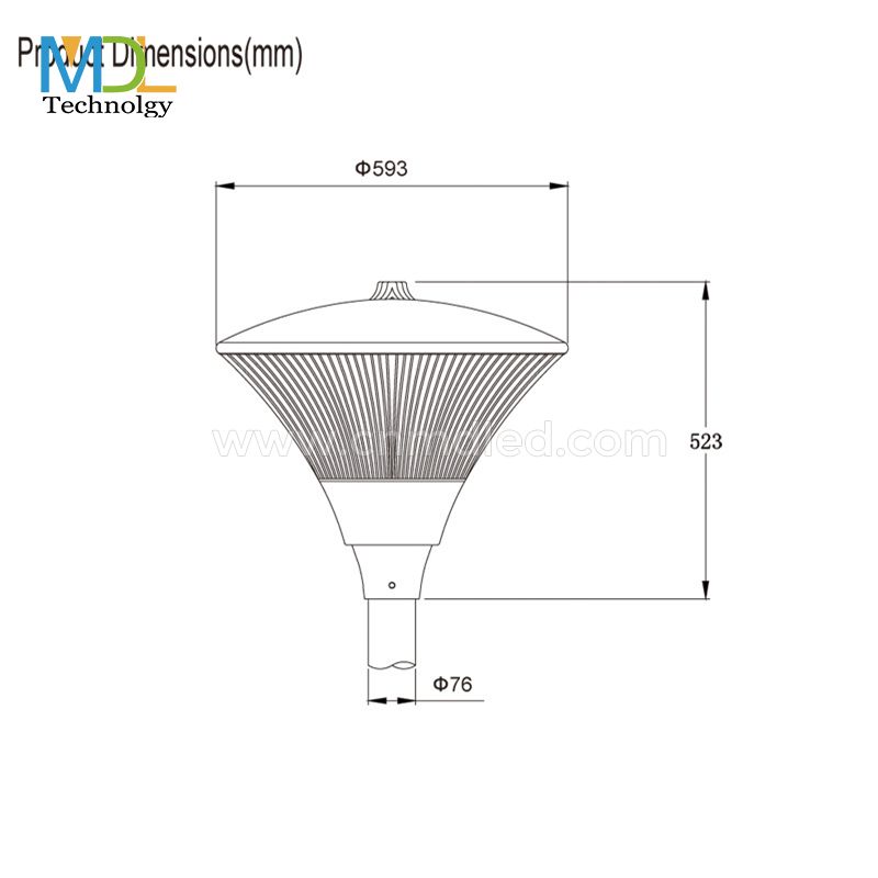 MDL 360 Degree Car Park / Street Light  3-7m Column Street Light Model:MDL-TPH