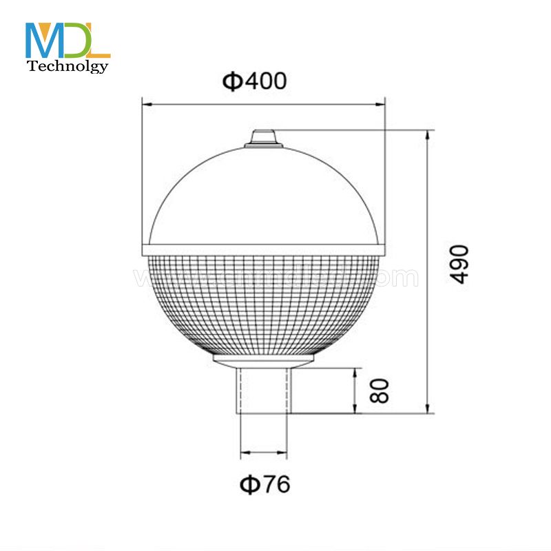 MDL Spherical 360-degree glass luminous LED courtyard light Model:MDL-TPI