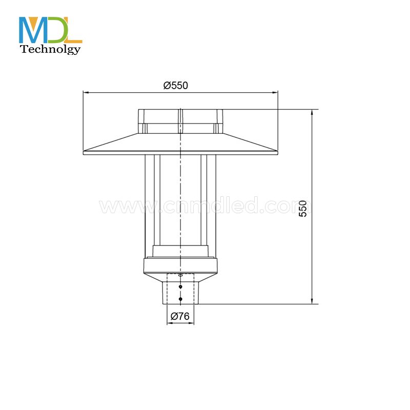 MDL Outdoor lamp waterproof lawn lamp landscape lamp garden column head lamp Model:MDL-TPM