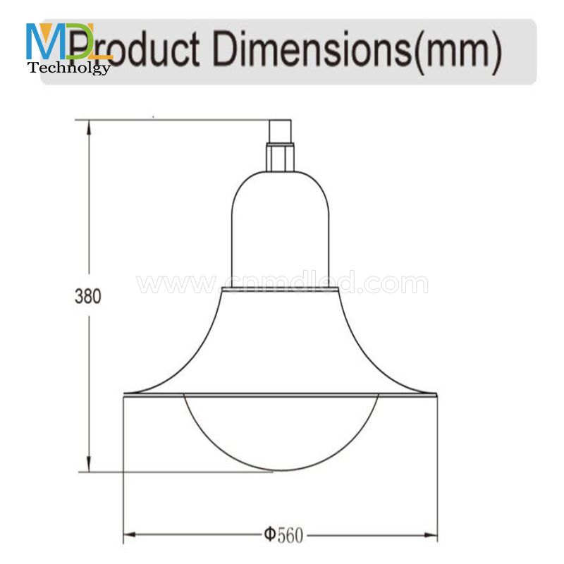 MDL Triac/1-10V/DALI 35W/45W/55W LED Top Post Light  Model:MDL-TPN