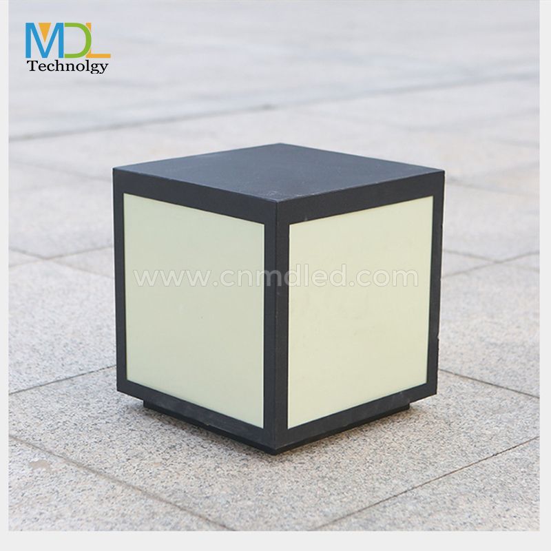 MDL Modern Outdoor Column Head Lamp Wall Lamp Square Outdoor Waterproof Villa Gate Column Lamp Model: MDL-BLL36A