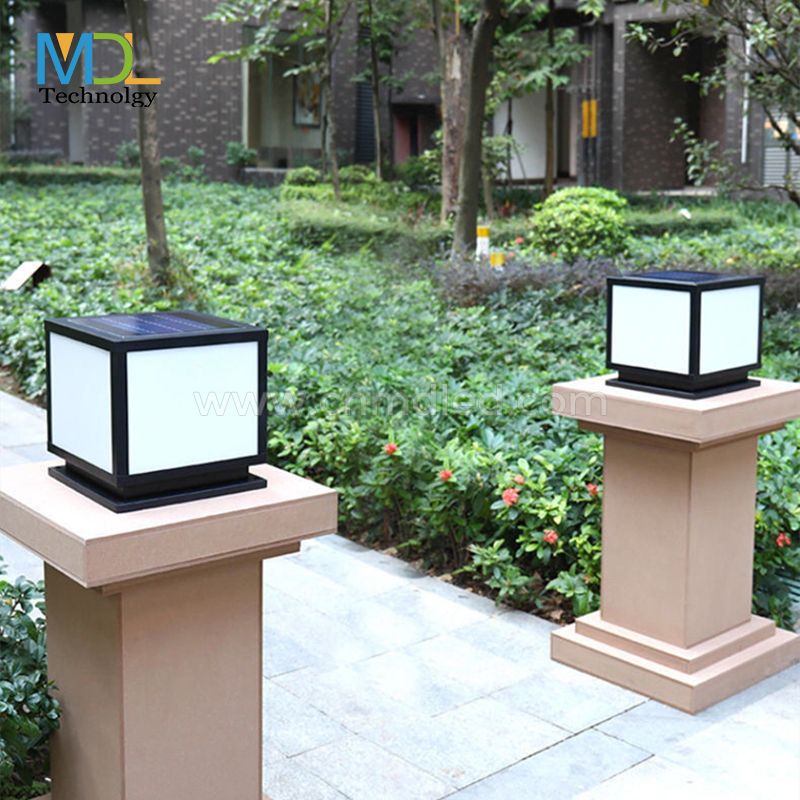 MDL Modern Outdoor Column Head Lamp Wall Lamp Square Outdoor Waterproof Villa Gate Column Lamp Model: MDL-BLL36A