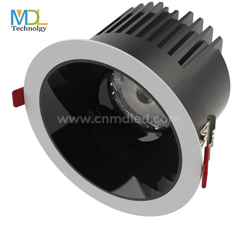 MDL Trichromatic Dimming COB Recessed Lighting Home LED Downlight Living Room Aisle Panel Downlight Model: MDL-WDL12