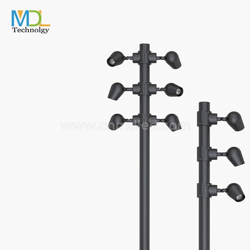 MDL Pole cap for multiple floodlight,outdoor modern minimalist park community garden road light Model:MDL-POLE1