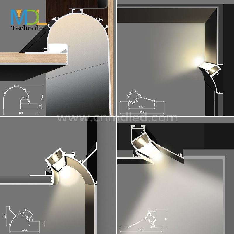 MDL LED Aluminium Profile for ceiling recessed lighting Model: MDL-LLL-1