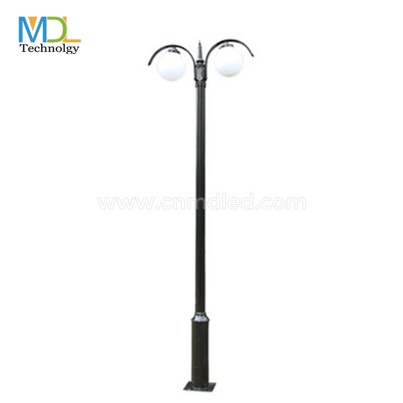 MDL Outdoor square courtyard lamp double head LED modern street lamp Model:MDL-POLE17