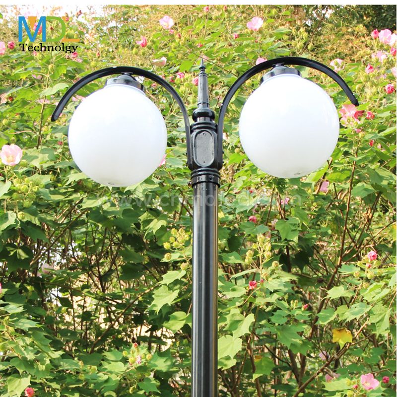 MDL Outdoor square courtyard lamp double head LED modern street lamp Model:MDL-POLE17