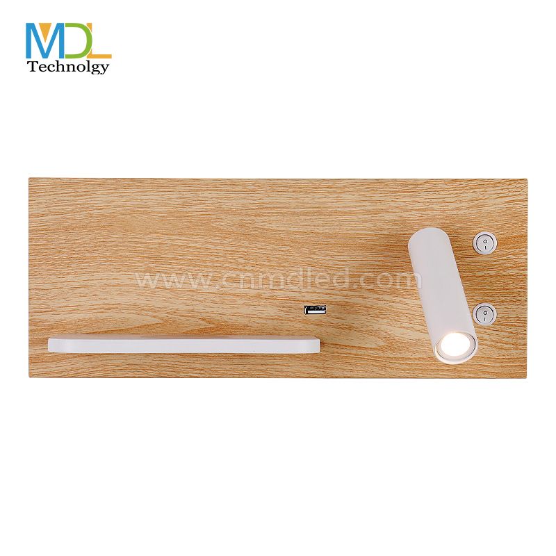 MDL Bedroom phone wireless charger shelf wall Lights Hotel Bedside Headboard USB Luminaire led Reading Lighting Model: MDL-RWL2