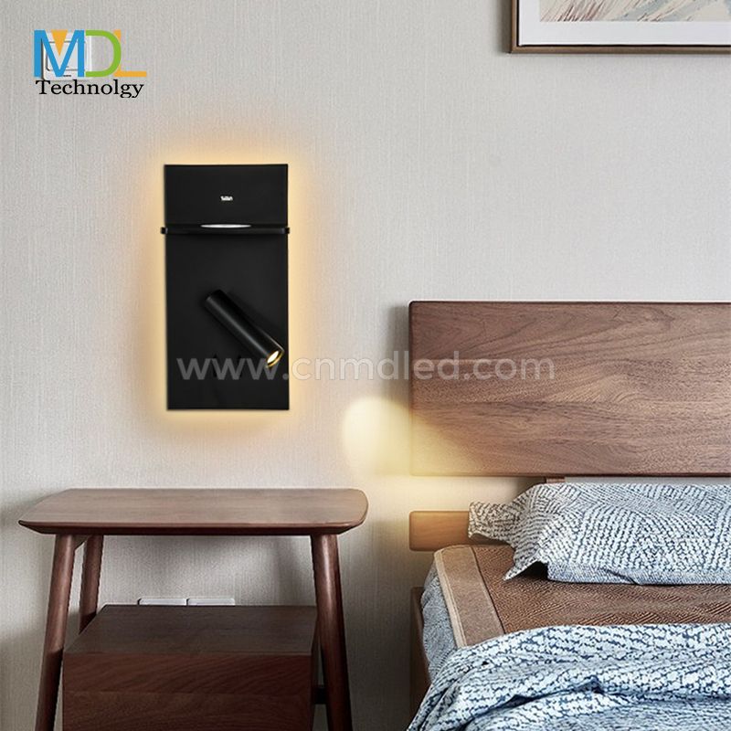 MDL Hotel room bedside backlight lamp USB wireless charging lamp Model: MDL-RWL5