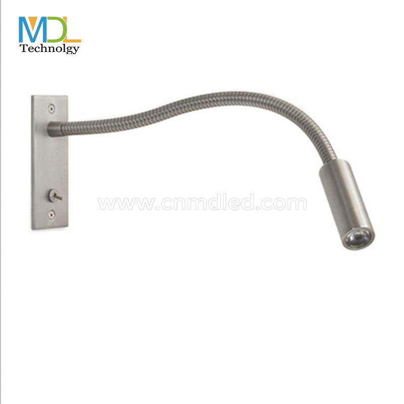 MDL LED Wall reading light, recessed,  chrome Model: MDL-RWL10