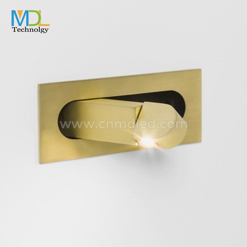 MDL Aluminum embedded thin panel bedside light Model: MDL-RWL14