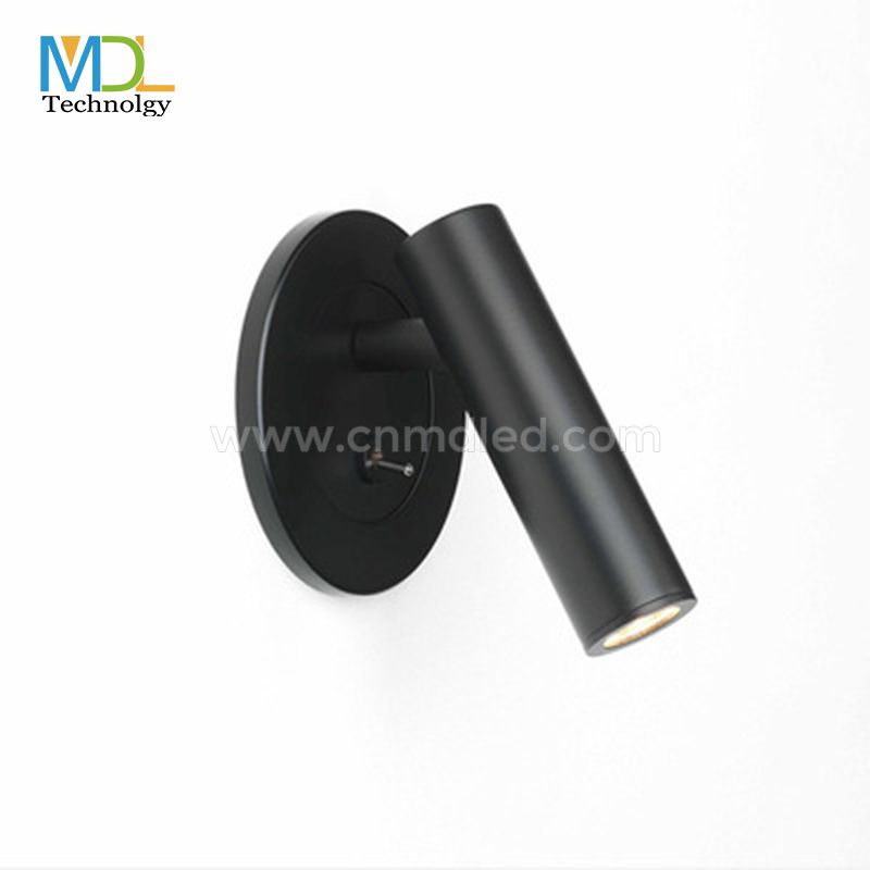 MDL Black Round LED Reading Light Model: MDL-RWL20