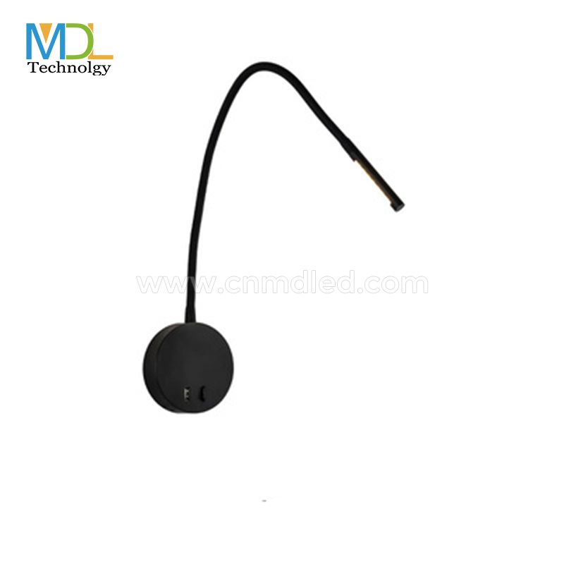 MDL  Minimalist LED Bed Reading Lamp Dimmable Switch Headboard Model: MDL-RWL21
