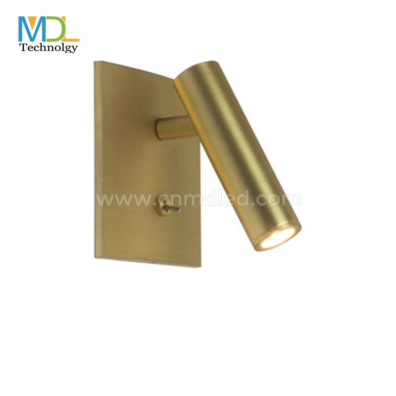 MDL Square Bedside Reading Wall Lamp Hotel Guest Room LED Bedboard Wall Lamp Model: MDL-RWL25